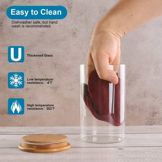 Borosilicate Glass Storage Jar, Kitchen Container Glassware