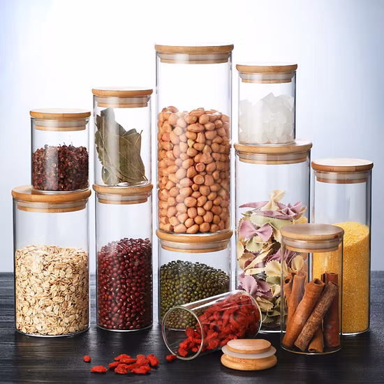 Borosilicate Glass Storage Jar, Kitchen Container Glassware
