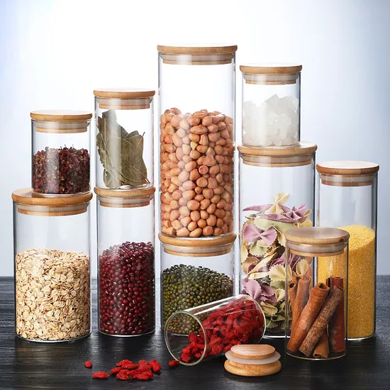Borosilicate Glass Storage Jar, Kitchen Container Glassware