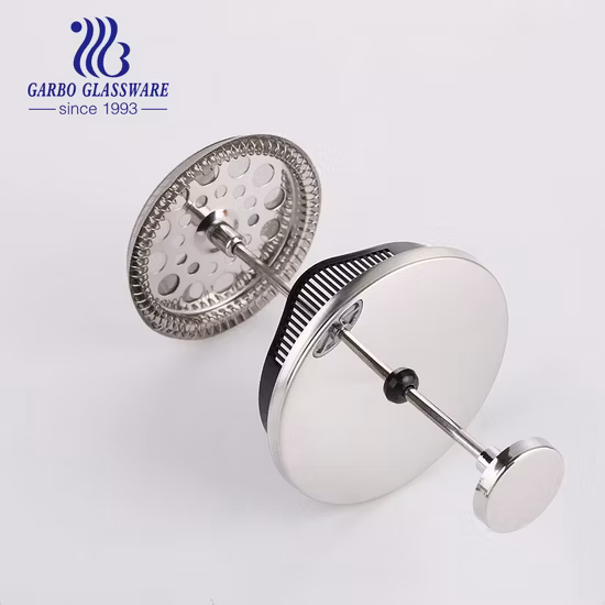 Französische Presskanne aus Borosilikatglas mit Griff, 304-Edelstahlpresse, 600-ml-Glaskaffeemaschine für den Heimgebrauch