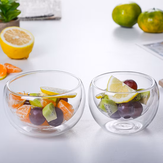 Geschirr aus bernsteinfarbenem Glas, hitzebeständiges Glas, Borosilikat-Geschirr, Salatschüssel aus Glas