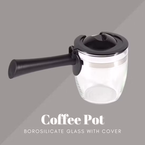Glas Kaffeemaschine Maschinen Zubehör Kaffeekanne Borosilikatglas mit Deckel Bl13855